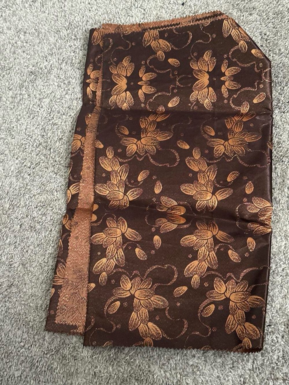 WoMen's Brown Floral-Print Gele Headwrap